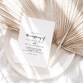 Moderne kalligrafie Het huwelijk van Kaart