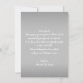 Moderne kalligrafie Het is officieel Huwelijk Aankondiging (Achterkant)