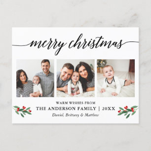 Moderne kalligrafie Holly 3 Foto Briefkaart