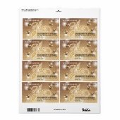 Moderne kalligrafie honingbrandepot etiket (Full Sheet)