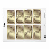 Moderne kalligrafie honingbrandepot etiket (Full Sheet)