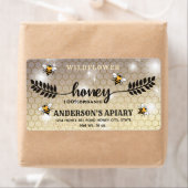 Moderne kalligrafie honingbrandepot etiket (Insitu)