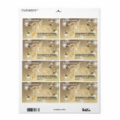 Moderne kalligrafie honingbrandepot etiket (Full Sheet)