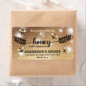 Moderne kalligrafie honingbrandepot etiket (Insitu)