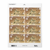 Moderne kalligrafie honingbrandepot etiket (Full Sheet)