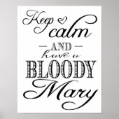 Moderne kalligrafie Houd rustig en bedrukt Mary Poster (Voorkant)