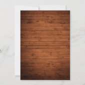 Moderne kalligrafie Hout 3 Fotobruiloft collage Bedankkaart (Achterkant)