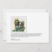 Moderne kalligrafie | huwelijksaankondiging kaart (Achterkant)