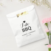 Moderne kalligrafie ik doe bbq vrijgezellenfeest bedankzakje (Gezegeld)