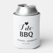 Moderne kalligrafie ik doe bbq vrijgezellenfeest blikjeskoeler (Blikje Voorkant)