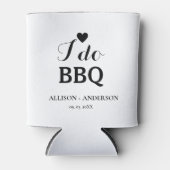 Moderne kalligrafie ik doe bbq vrijgezellenfeest blikjeskoeler (Voorkant)
