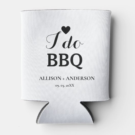 Moderne kalligrafie ik doe bbq vrijgezellenfeest blikjeskoeler (Voorkant)