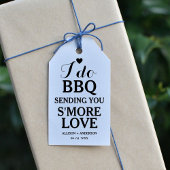 Moderne kalligrafie ik doe bbq vrijgezellenfeest cadeaulabel