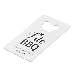 Moderne kalligrafie ik doe bbq vrijgezellenfeest creditkaart flessenopener