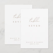 Moderne kalligrafie in wit en schuim (Voorkant / Achterkant)