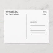 Moderne kalligrafie-inkt 4 Foto-Afstuderen Briefkaart (Achterkant)