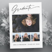 Moderne kalligrafie inkt script 4 Foto Afstuderen Aankondiging