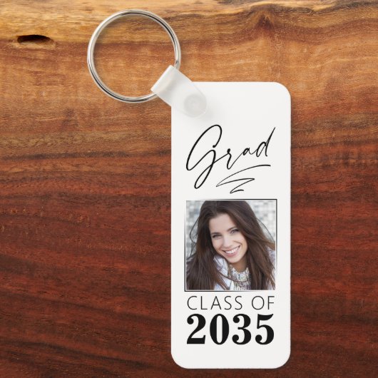 Moderne kalligrafie inkt Script Afstudeerder Foto  Sleutelhanger (Voorkant)