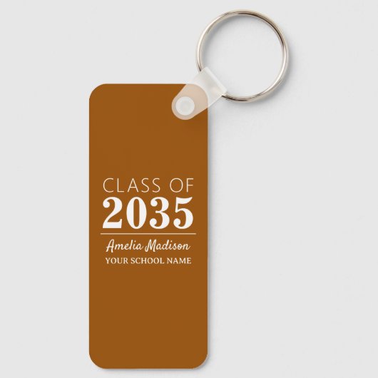 Moderne kalligrafie inkt Script Afstudeerder Foto  Sleutelhanger (Achterkant)