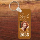 Moderne kalligrafie inkt Script Afstudeerder Foto  Sleutelhanger (Voorkant)