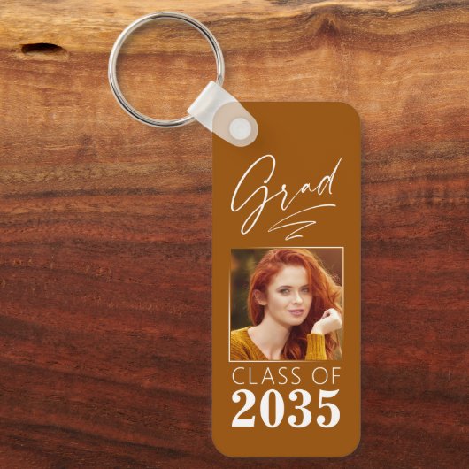 Moderne kalligrafie inkt Script Afstudeerder Foto  Sleutelhanger (Voorkant)