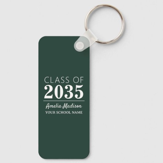 Moderne kalligrafie inkt Script Afstudeerder Foto  Sleutelhanger (Achterkant)