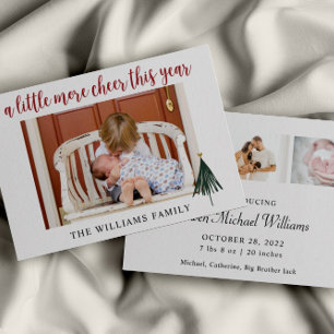 Moderne kalligrafie Kaart met kerstfoto's