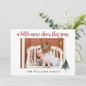 Moderne kalligrafie Kaart met kerstfoto's (Staand voorkant)