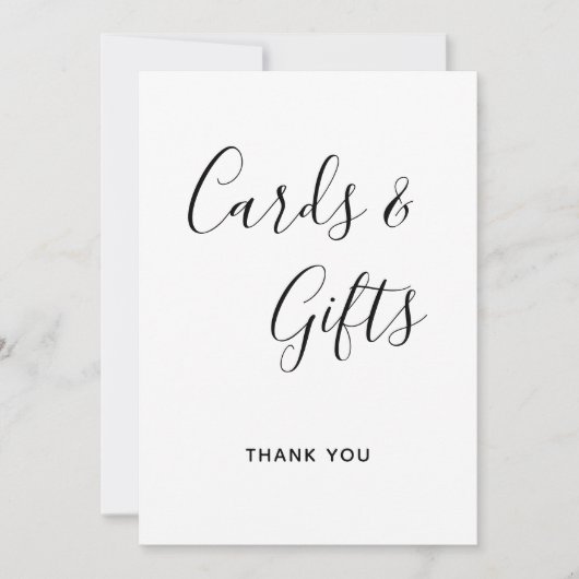 Moderne kalligrafie-Kaarten en cadeaubonnen Kaart (Voorkant)