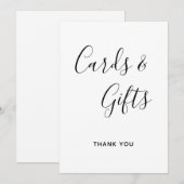 Moderne kalligrafie-Kaarten en cadeaubonnen Kaart (Voorkant / Achterkant)