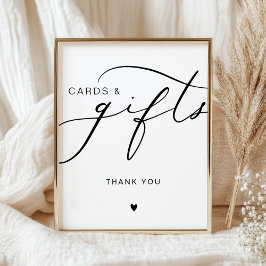 Moderne Kalligrafie Kaarten & Geschenken Trouwbord Poster