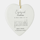 Moderne kalligrafie kalender non-photo Betrokken Keramisch Ornament (Rechts)