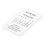 Moderne kalligrafie kalender nonphoto opslaan van  magneet (Linkerzijde)