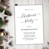 Moderne kalligrafie kerstfeest kaart