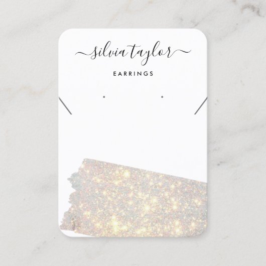 Moderne kalligrafie-Ketting die goud verdient Visitekaartje (Voorkant)