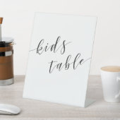 Moderne kalligrafie Kind tafel Reclamebord Met Voetstuk (Insitu)