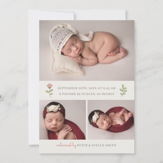 Moderne kalligrafie Klop Band Aankondiging (Achterkant)