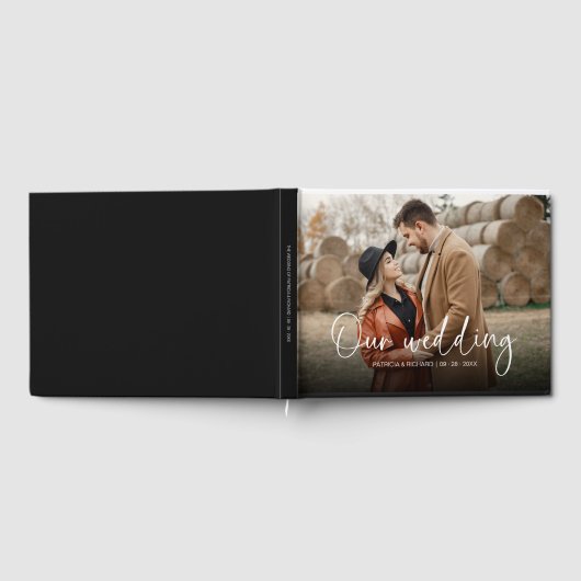 Moderne kalligrafie Koppeling foto's Gastenboek (Volledig)