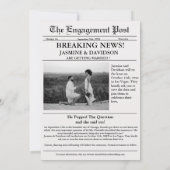 Moderne kalligrafie krant bruiloft opslaan van de kaart (Achterkant)