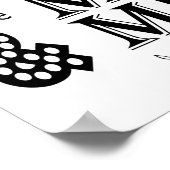 Moderne kalligrafie Laat uw wensen afdrukken Poster (Hoek)