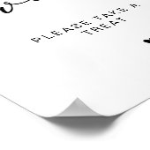 Moderne Kalligrafie Liefde is Lief Trouwteken Poster (Hoek)