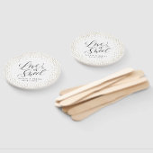 Moderne kalligrafie "Liefde is Zoet" gepersonalise Handwaaier