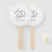 Moderne kalligrafie "Liefde is Zoet" gepersonalise Handwaaier