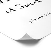 Moderne kalligrafie Liefde is zoete bord Poster (Hoek)