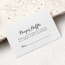 Moderne kalligrafie, luidere Raffle Ticket Informatiekaartje