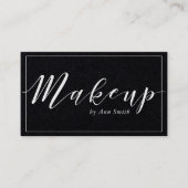 Moderne kalligrafie make-up artist visitekaartje (Voorkant)