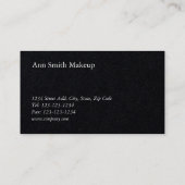 Moderne kalligrafie make-up artist visitekaartje (Achterkant)