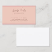 Moderne kalligrafie Manuscript Professional Eenvou Visitekaartje (Voorkant / Achterkant)