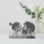 Moderne kalligrafie meest feestdag feestdagenkaart (Staand voorkant)