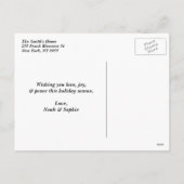 Moderne kalligrafie meest feestdag feestdagenkaart (Achterkant)